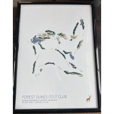 Forest Dunes Course Map Print